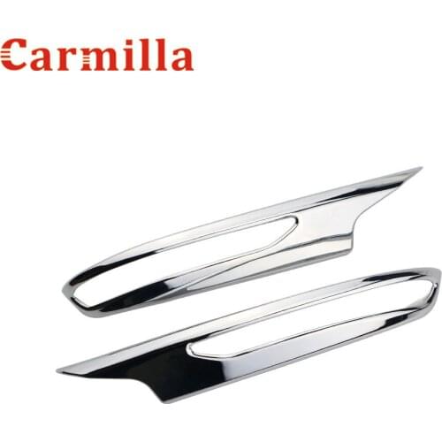 Carmilla Car Chrome Rearview Mirror Protection Cover Rear View Mirror Trim Sticker for Renault Koleos 2016 2017 2018 Accessories