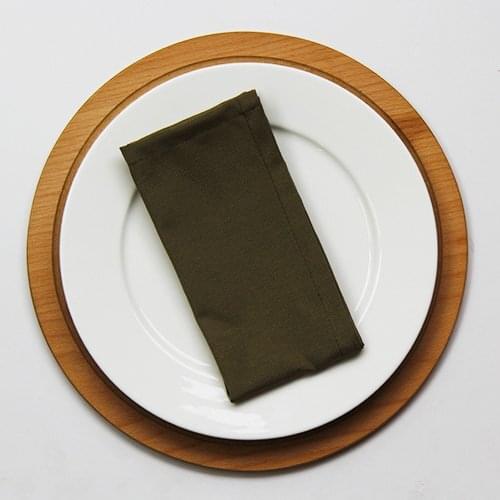 Ilanura Khaki 12 PCS Napkins Cotton Fabric Napkin Table Dinner Napkins Special Day Hand Made 40 CM X 40 CM