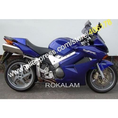 02-12 VFR 800 ABS Fairing Kit For Honda VFR800 2002-2012 Blue Motorcycle Fairings VFR 800 For Sale (Injection Molding)
