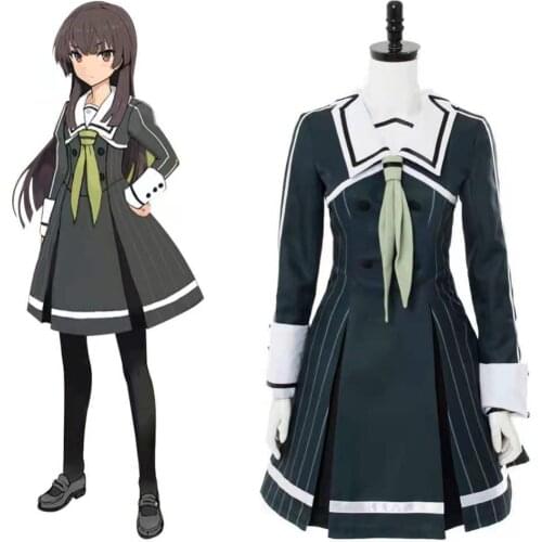 Anime Toji No Miko Hiyori Juujou Cosplay Dress Costume Fashion High School Student Halloween Carnival Uniforms Suits