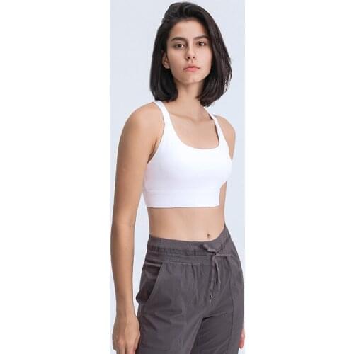 MINDYGOO High Quality Custom Logo Factory New Three Row Adjustable Sports Bra Cross Cut Underwear Women Back