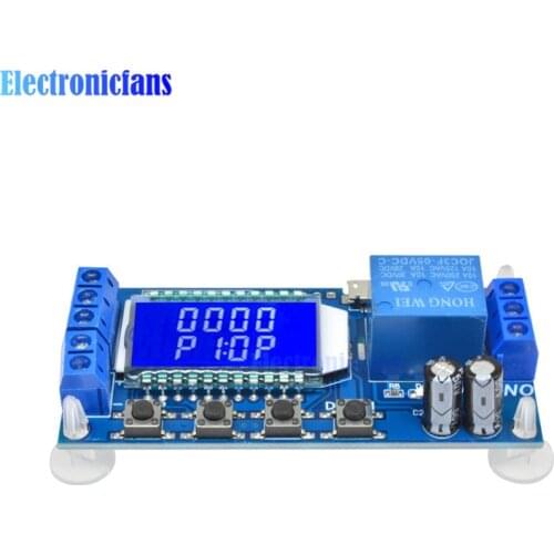 Micro USB Digital LCD Display Time Delay Relay Module DC 6-30V Control Multifunction Timer Switch Trigger Cycle Module Board
