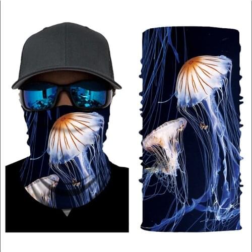 Fashion Fishing Scarf Multi Function Seamless Headwear Outdoor Bandana Windproof Mask Hood Turban Neckerchief Sports Kerchief