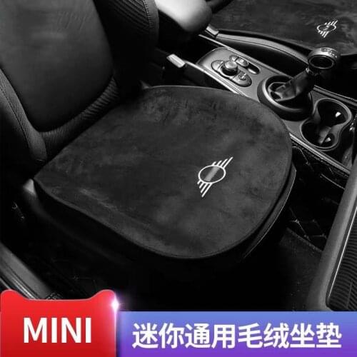 Voiture douce en peluche coussin de siège chaud hiver tapis Auto intérieur accessoires pour Mini Cooper S JCW R55 R60 F60 F55 F5