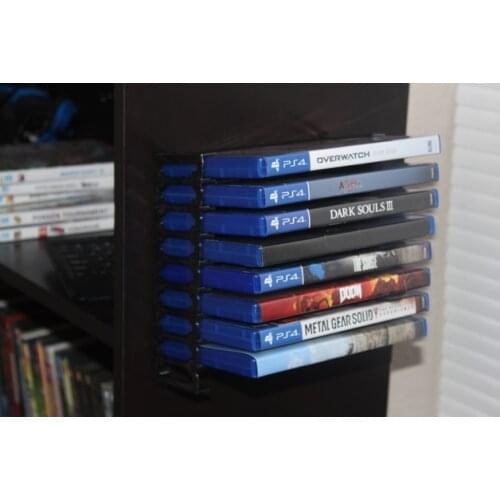 PS4 Host Game Dock Stand Wall Hanging Mounting Rack PS4 Slim PS4 Pro Game Holder Bracket Accommodate Nine