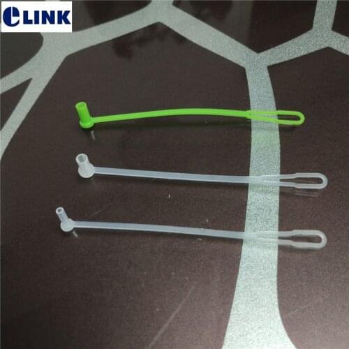 100pcs long SC dust cap for SC LC ST FC connector LC dust cover with long chain tail plastic transparent free shipping 2.5mm