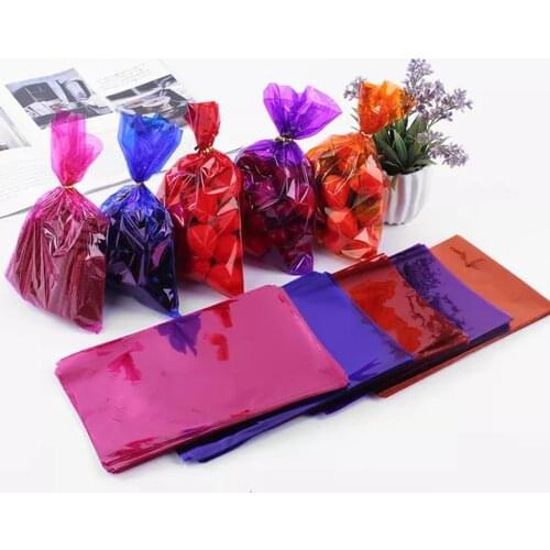 Colorful Plastic bags Clear Cellophane Cake Pop Bags Lollipop Bakery Gift Cookie Packaging Packing 100pcs/lot