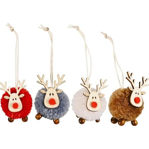 Christmas Ornament Felt Fawn Christmas Tree Decoration Christmas Decorations for Home New Year 2022 Christmas Decorations Kerst