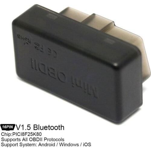 V1.5 PICI8F25K80 Bluetooth 4.0 Super Mini Scanner Wireless Interface Auto Car Code Readers Diagnostic Tool OBD 2 OBDII Protocols