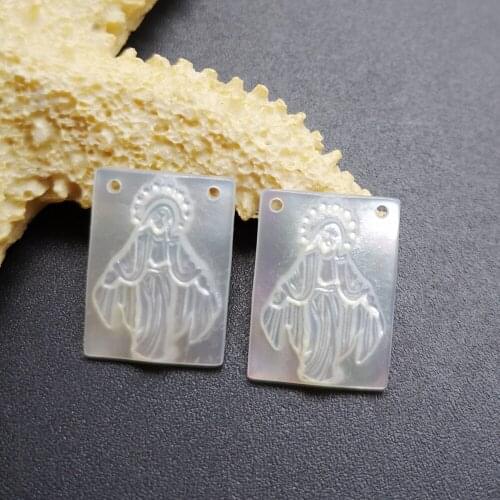 20pcs/lot 12x16mm Natural Rectangle Lady of Grace Mother of Pearl Shell Rectangle Grace Mother Pearl MOP for DIY Jewelry