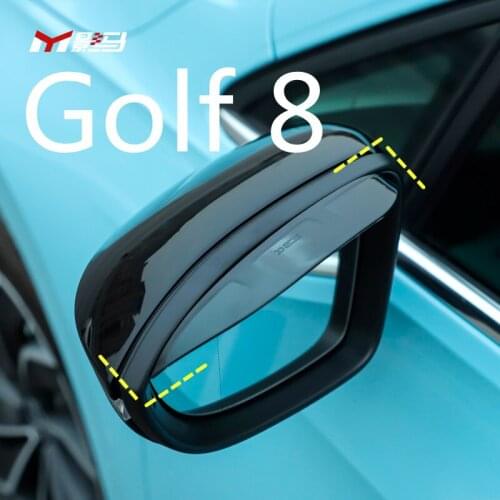 For Volkswagen Golf 8 MK8 special rearview mirror rain eyebrow golf8 rline refitted rearview mirror rain shield decoration
