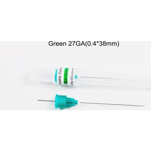 Dental Half Cut Delivery Syringe Needles Irrigation Tip Disposable 27GA-0.4*38mm