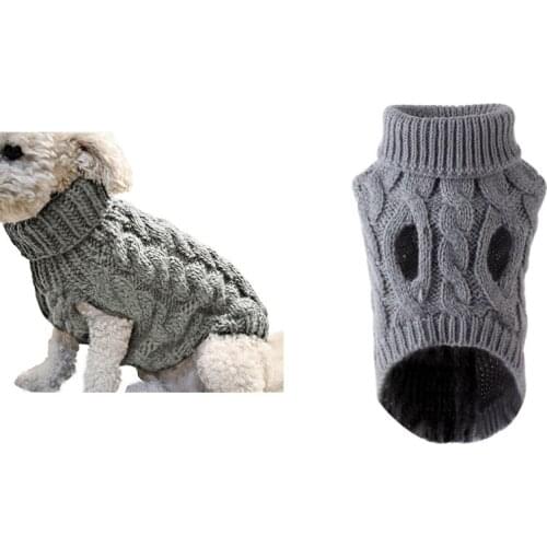 Pet Supplies Pet Clothes Dog Cat Clothes Autumn And Winter Fashion Cotton Linen Fiber Warm Sweater Dog Sweater S/M/L/XL