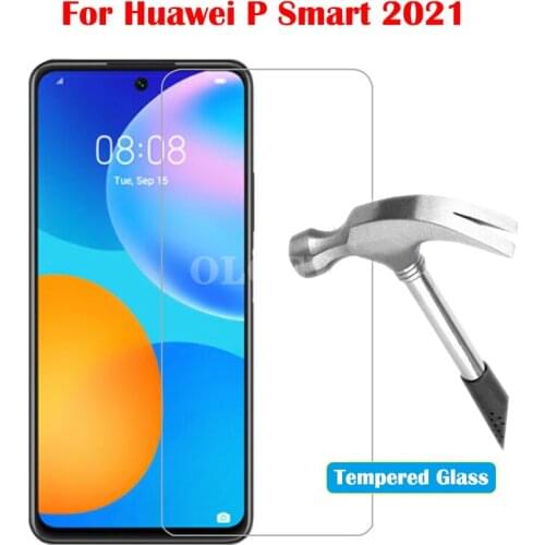 Protective Glass Film On For Huawei P Smart 2021 Tempered Glass Screen Protector For Huawei Psmart 2021 huawey hauwei psmart2021
