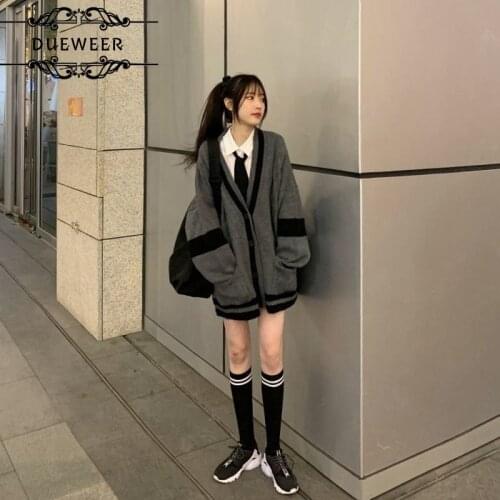 Women Three Piece Sets White Shirts Tie Loose Soft All-match Cardigan Casual Preppy-style Students Lovely Fashion Outfits