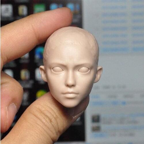 1/6 Scale Fighting Angel Alita Bald Unpainted Head for 12''Figure Body Toys Gifts Collections DIY