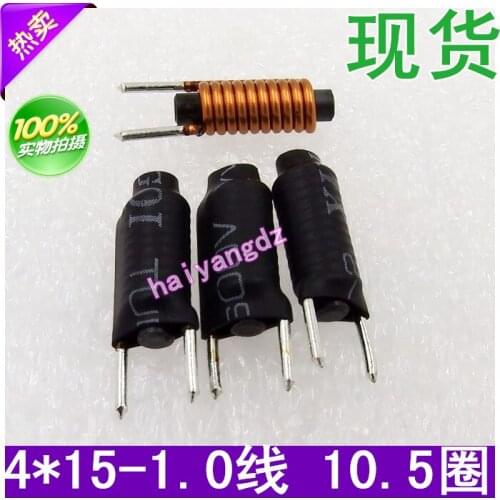 10pcs/4*15 1.0 Line 10.5 Circle 1.8UH Bar type inductors Magnetic Bar inductors R Bar type Magnetic core coil 2UH