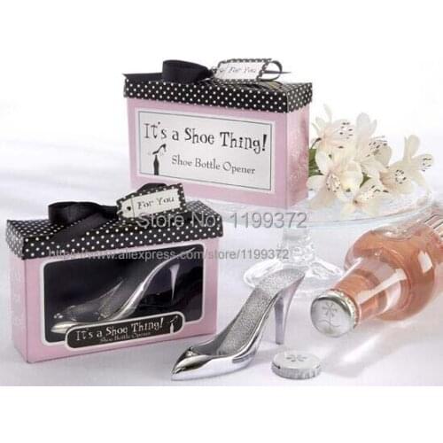 200pcs/lot New Princess High Heel Shoe Heels Shape Metal Wine Bottle Opener Wedding Favors Party Unique Gifts Gift