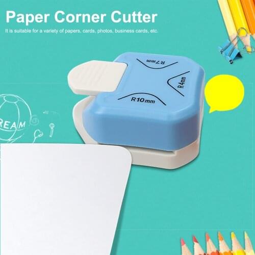 Corner Rounder Punch 3 In 1 portable Mini Corner Trimmer 4/7/10mm Corner Cutter For Scrapbooking Paper Craft, Cards Making