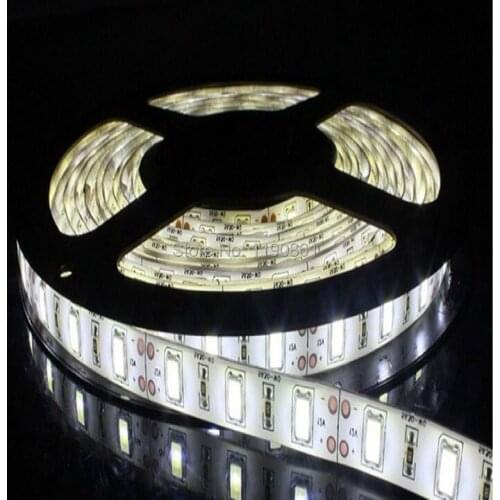 Free shipping Super Bright led ribbon 5m 5630 SMD 60led/m LED Flexible Strip Light 300LED White/Warm White Non-Waterproof 5m/lot