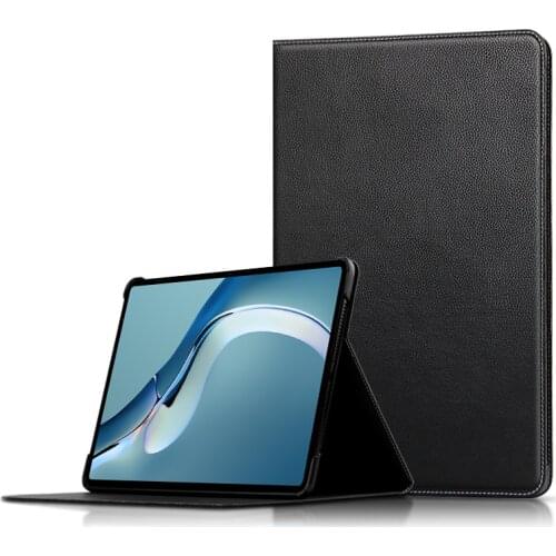 Case Cowhide For Huawei MatePad Pro 12.6 2021 DBY-W09 DBY-L09 Tablet PC Protective Cover Shell Genuine Leather Stand Skin Case