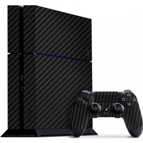 PlayStation 4 Black Carbon Fiber Skin Team Sycamore Extreme