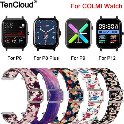 Elasti Strap For COLMI P8 Plus SE Pro Watch Band For COLMI P12 P10 P9 V31 V23 Pro Land 2S Replacement Bracelet Adjustable Belt