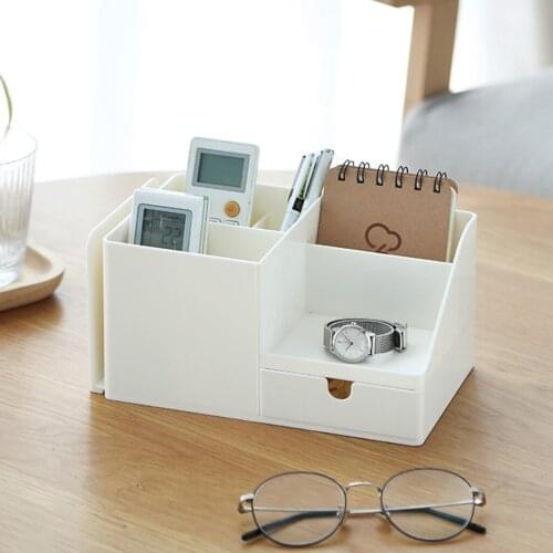 Multifunctional Makeup Organizer Case Stationery Organizer Holder with Expandable Bookend Ideal for Student Home Office