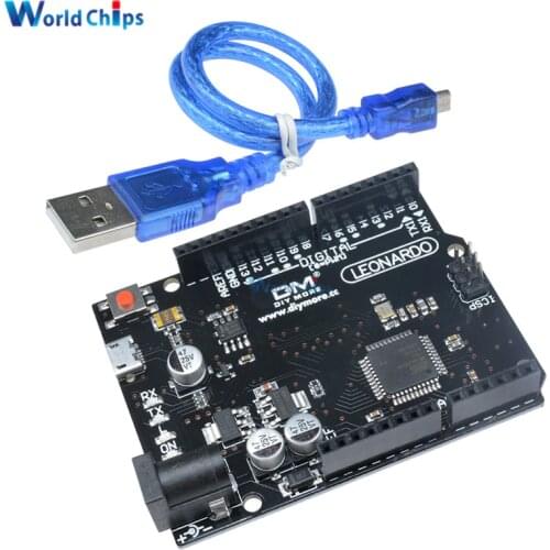 ATMEGA32U4 ATMEGA32U4-AU Leonardo R3 Module For Arduino Development Board Pro Micro USB 3.3V 5V 16MHZ PWM Channel IO Port Cable
