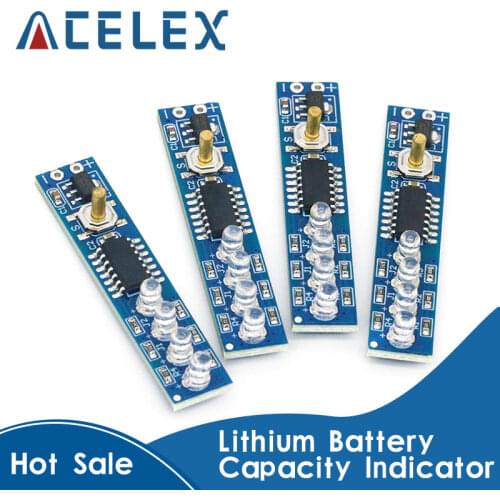 1S 2S 3S 4S Single 3.7V 18650 Lithium Battery Capacity Indicator Module Percent Power Level Tester LED display board