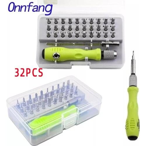 Tool Repair 32 In 1 Screwdriver Set Precision Mini Magnetic Screwdriver Bits Kit Phone Mobile IPad Camera Maintenance