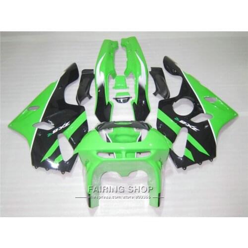 Unpainted bodywork fairing kit For Kawasaki ZX6R 94 95 96 97 green black fairings set ninja zx6r 1994-1997 UI14