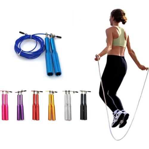 New Jump Rope Wire Ropes 3 Rope Workout Fitness Jump Meters Fit Adjustable Speed Gym Exercise Equipment For Skipping Competition