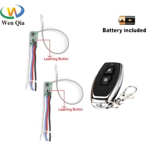 433mhz DC 3.6V 5V 12V 24V 1CH LED Lamp Controller Micro Receiver Mini Relay Wireless RF Remote Control Switch Power Transmitter