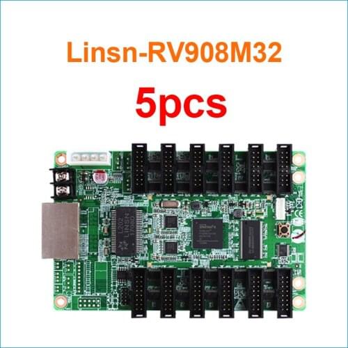 5pcs Linsn studio RV908M32 LED Display control system Receiving Card Support Static 1/2 1/4 1/8 1/16 1/32 Scan Work with TS802D