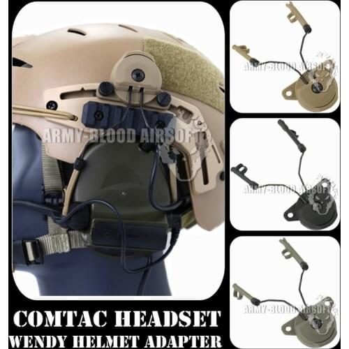 Peltor Comtac Headset Team Wendy EXFIL Tactical Helmet Rail Adapter BK/DE/FG