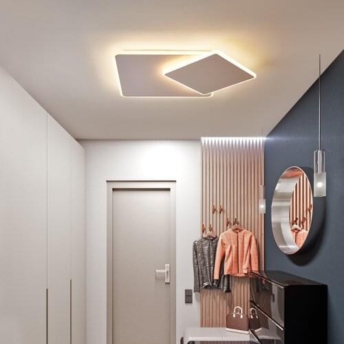 Ultra-thin brown/ white Rotatable Modern led Ceiling Lights For Living room Bedroom aisle corridor plafon led Ceiling Lamp