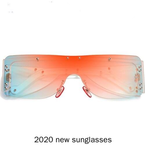 Vintage Women Square Sunglasses 2020 Luxury Diamond Sun Glasses Rhinestone Female Eyewear Color Frame Mirror Shades UV400 NX