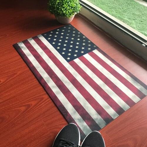 Funny MatRustic American USA Flag Rubber Doormat Entrance Floor Mat Bathroom Kitchen Flooring Carpet Mordern Living Room Rugs