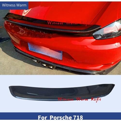 Carbon Fiber Rear Trunk Lip Spoiler Wing For Porsche 718 Boxster convertible 2Door 2016-2019 Auto Car body kit