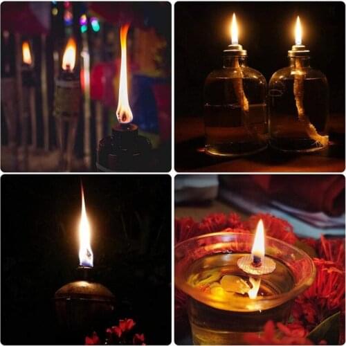 13MA 12x Kerosene Wicks Long Life Wick Holder Torch Wine Glass Fiber Oil Lamp Alcohol