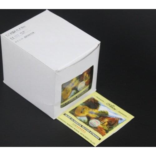 20 Sets Lot A106 High Tension (.0285 -.044) inch Clear Nylon Silver-Plated Copper Alloy Wound Classical Guitar Strings