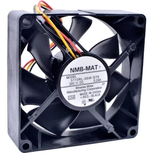 3110RL-05W-S79 8cm 8025 80mm 80x80x25mm DC24V 0.24A inverter industrial cooling fan