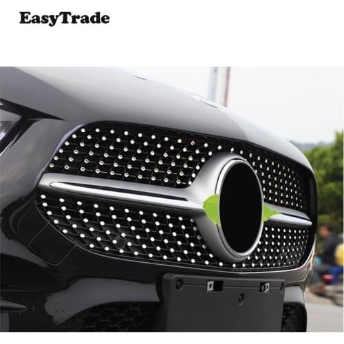 For Mercedes Benz A Class W177 V177 2019 2020 Accessories Air Grille Radiator Grille Decoration Sequin Starry Sky Trim Sequins