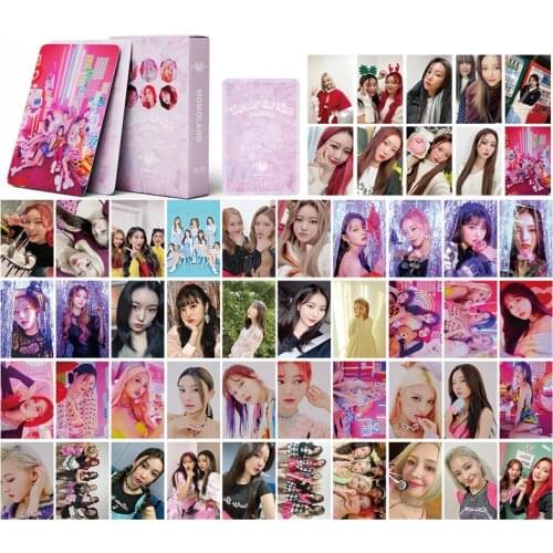 54Pcs/Set Kpop Seventeen Itzy Mamamoo Album Paper Lomo Card Photo Card Poster Photocard Fans Gift Collection Stationery Set
