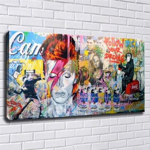 Large Size Diy 5D Diamond Painting Gorilla Mona Lisa Mixed Graffiti Full Mosaic Embroidery Rhinestone Wedding DecorationZP-4054