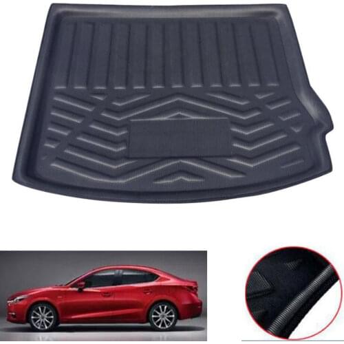 Car Rear Trunk Liner Cargo Mat Luggage Pad Car Accessories For Mazda 3 Axela 2014 2015 2016 2017 2018 Hatchback