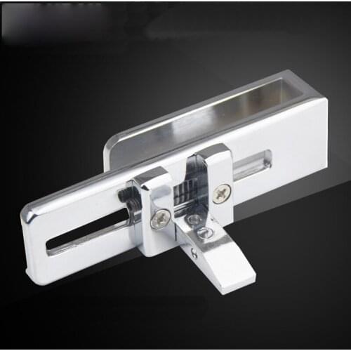 Frameless shower room sliding door Lock/bolt/Doorstop,for glass thick 6-8mm,or Screen partition door,Glass hardware
