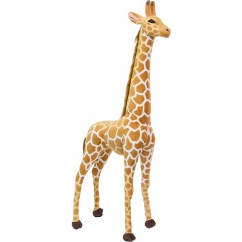 Big Size 120cm Real Life Giraffe Plush Toys High Quality Stuffed Animals Dolls Soft Kids Children Baby Birthday Gift Room Decor