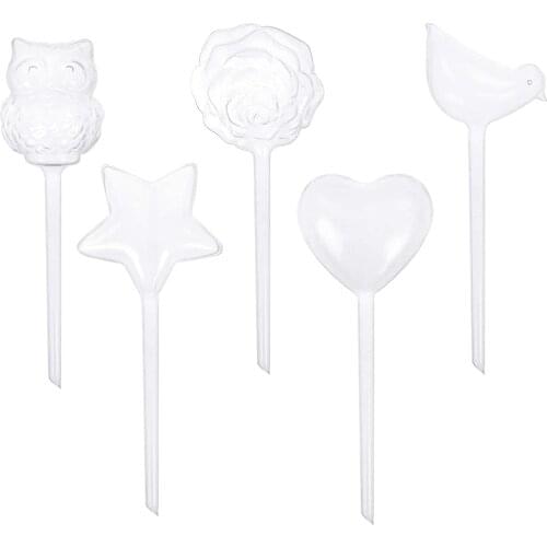 Bonsai Self Watering Globe Spike Owl Rose Star Heart Bird Shaped Globe Spiking Into Soil Auto Drip Irrigation